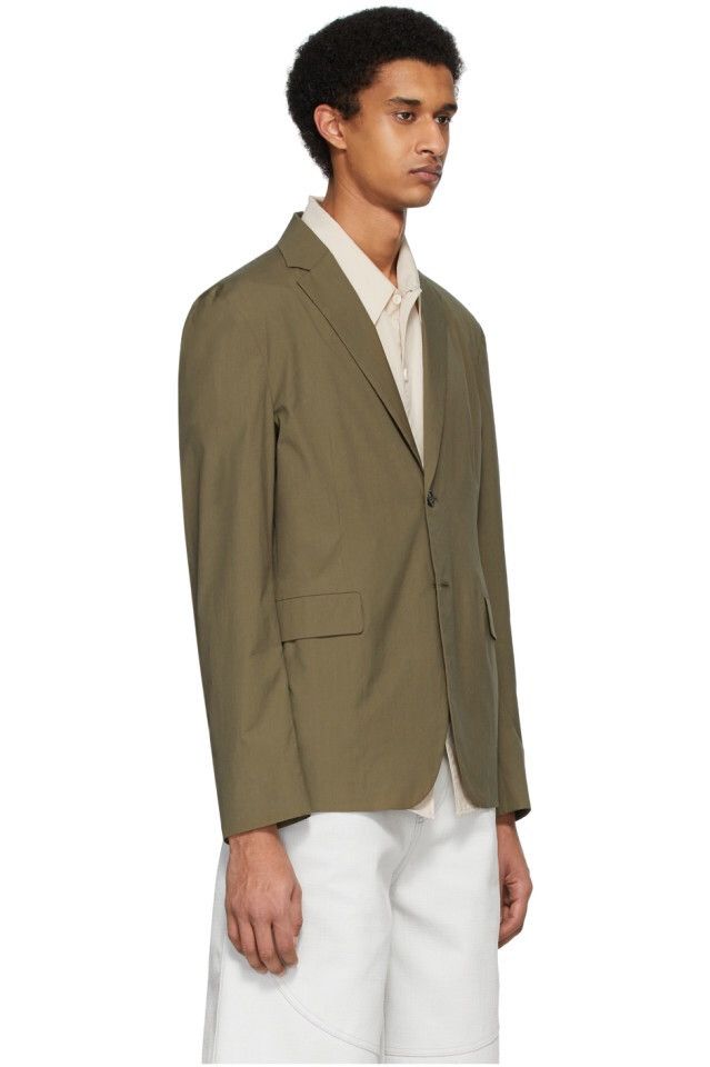 Acne Studios NEW SS20 Green Poplin Suit Blazer Cotton Crispy Jacket Size US L / EU 52-54 / 3 - 2 Thumbnail