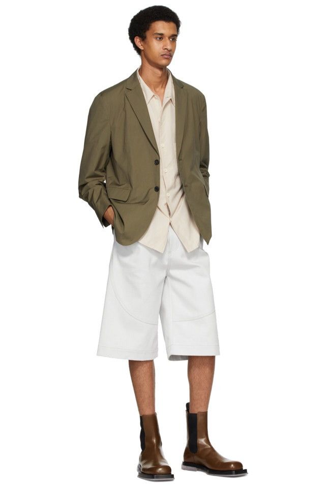 Acne Studios NEW SS20 Green Poplin Suit Blazer Cotton Crispy Jacket Size US L / EU 52-54 / 3 - 5 Thumbnail
