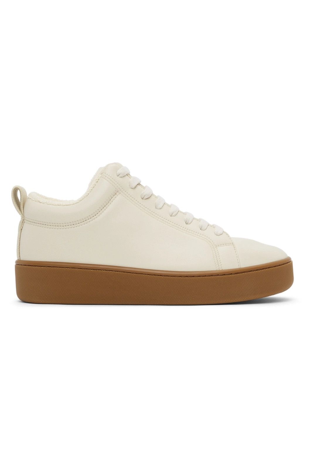 Bottega Veneta NEW 40 Off-White Beige Chunky Platform Sneakers Leather Gum Size US 7 / EU 40 - 1 Thumbnail
