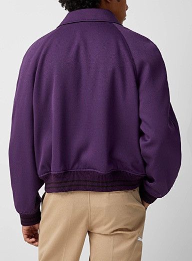 Lanvin NEW $2.2K 50 Batman Purple Souvenir Wool Coach Jacket Print Size US M / EU 48-50 / 2 - 2 Thumbnail