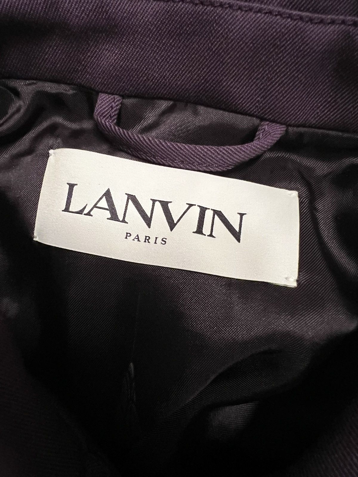 Lanvin NEW $2.2K 50 Batman Purple Souvenir Wool Coach Jacket Print Size US M / EU 48-50 / 2 - 6 Thumbnail