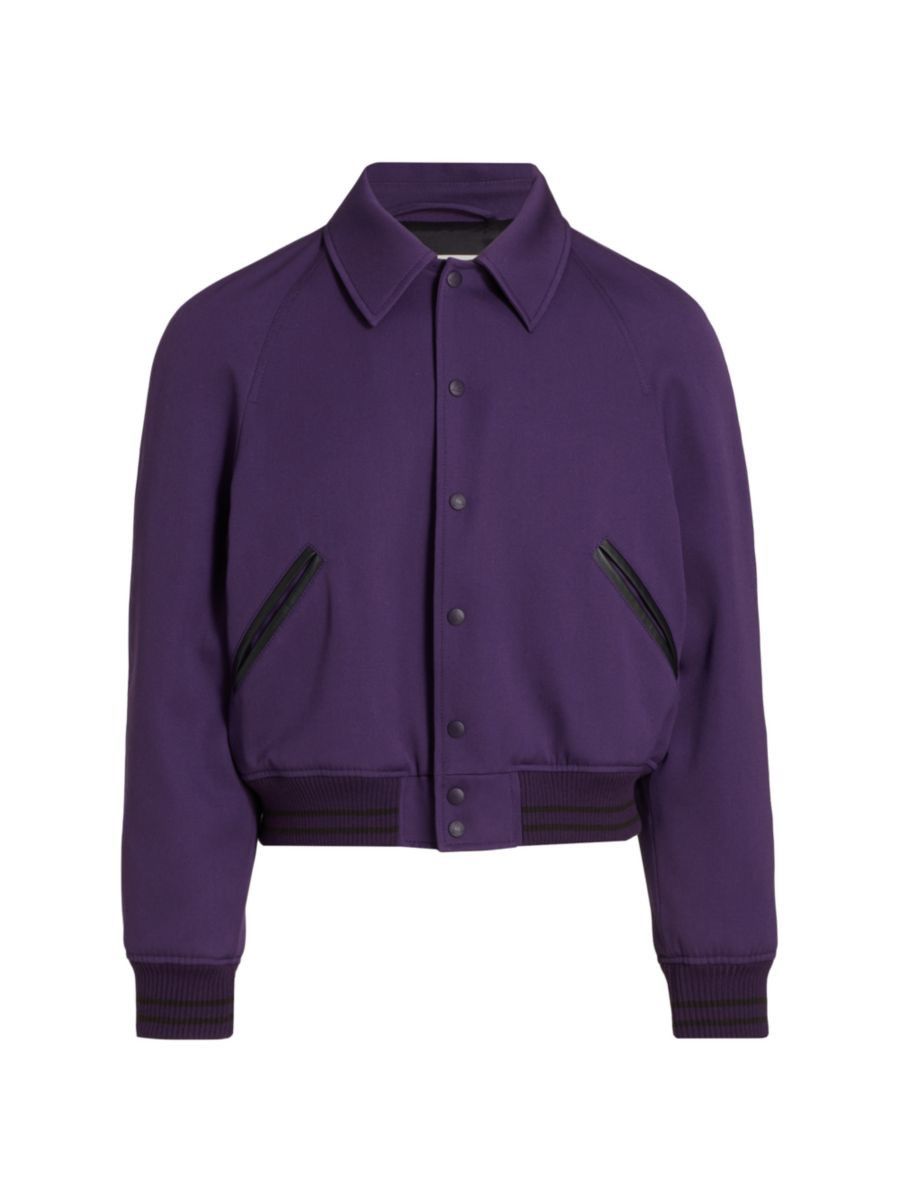 Lanvin NEW $2.2K 50 Batman Purple Souvenir Wool Coach Jacket Print Size US M / EU 48-50 / 2 - 4 Thumbnail