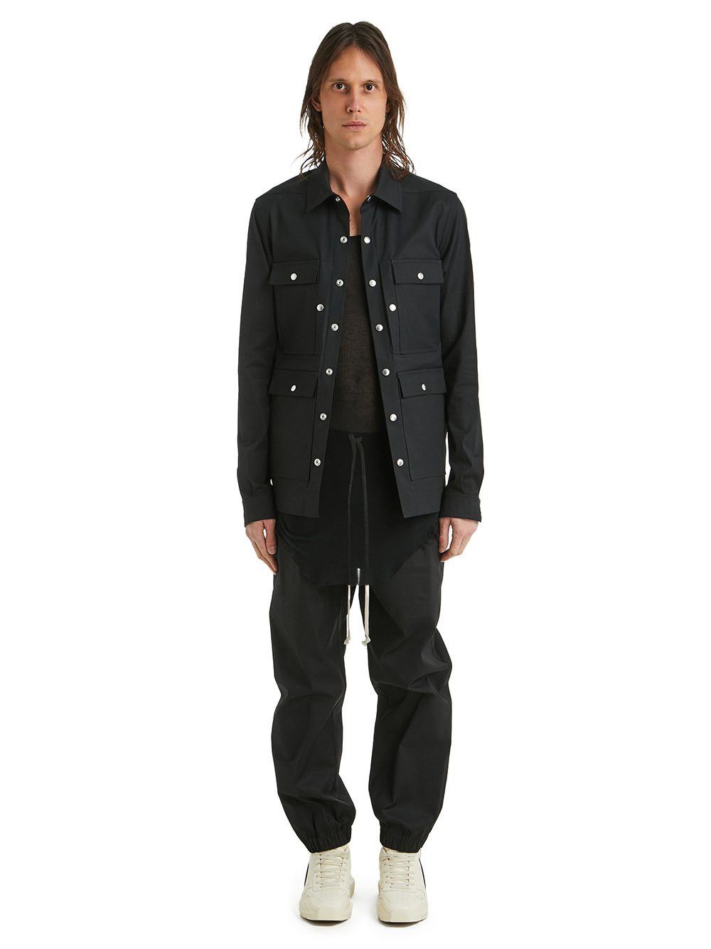 Rick Owens 48 Gethsemane 4 Pockets Outershirt Belt Cotton Poplin Jacket Size US M / EU 48-50 / 2 - 5 Thumbnail