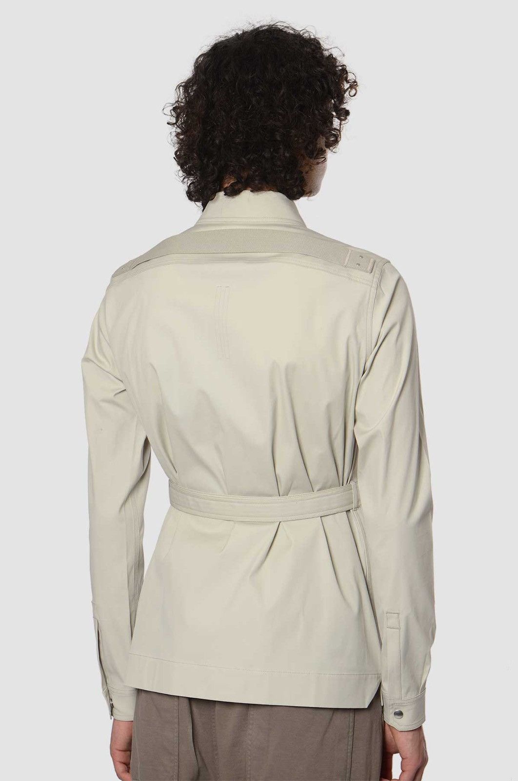 Rick Owens 48 Gethsemane 4 Pockets Outershirt Belt Cotton Poplin Jacket Size US M / EU 48-50 / 2 - 2 Thumbnail