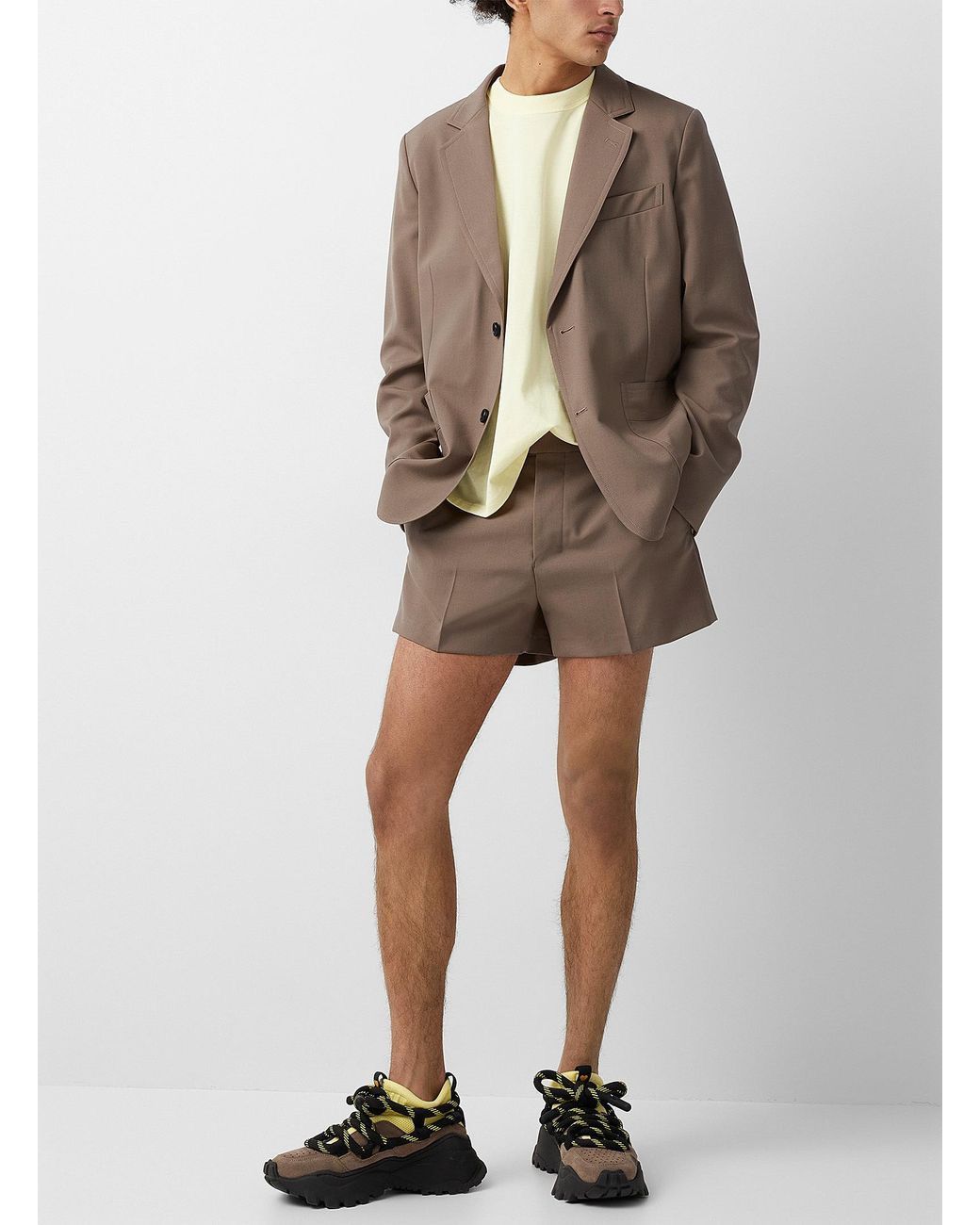 AMI NEW 50 Taupe Brown Wool Patch Pocket Blazer Jacket Size US M / EU 48-50 / 2 - 2 Thumbnail