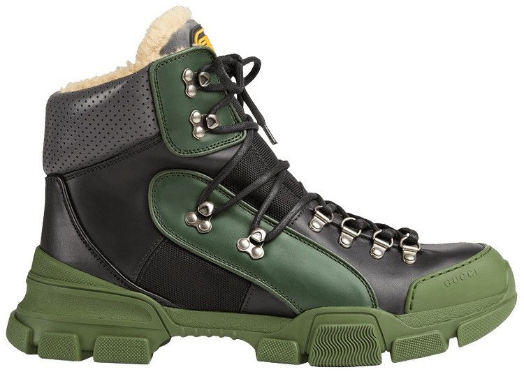 Gucci NEW Flashtrek Hiking Shearling Wool Fur Boots Sneakers Size US 9 / EU 42 - 2 Thumbnail