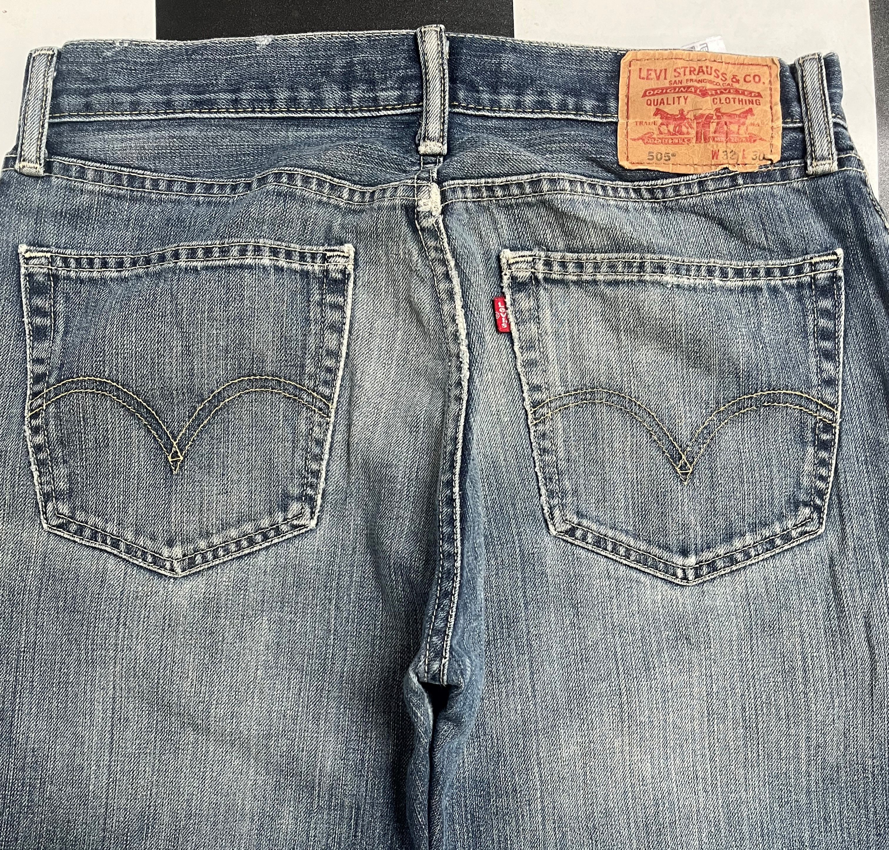 Levi's Vintage Levis 505 Blue Jeans L6 Size US 32 / EU 48 - 4 Thumbnail