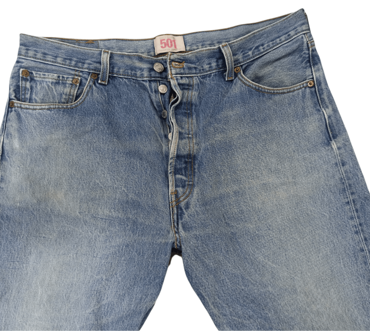 Levi's Vintage Clothing Vintage Levis 501 sun faded jeans Size US 38 / EU 54 - 3 Thumbnail