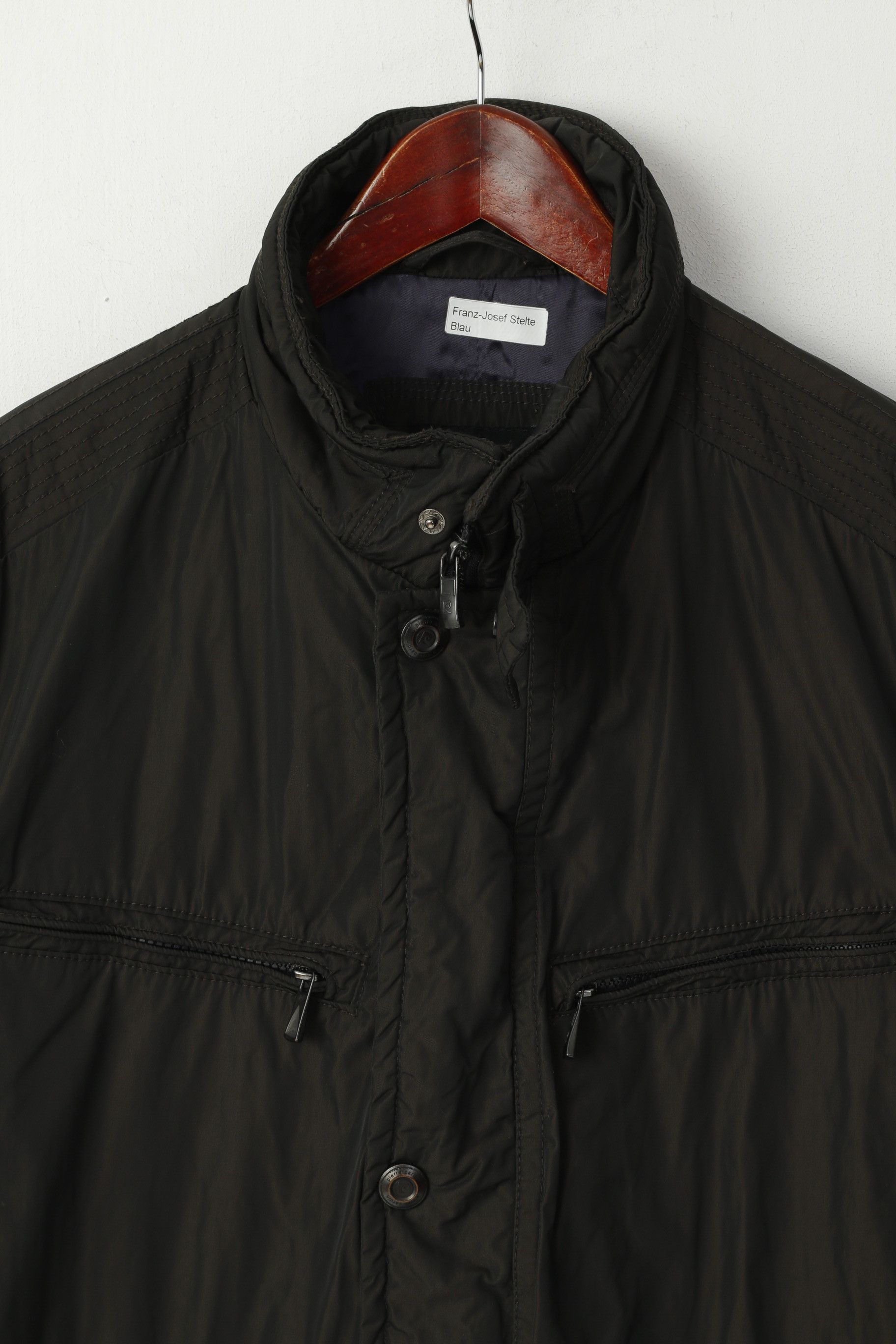 Pierre Cardin Pierre Cardin Paris Men 27 L Jacket Dark Brown Padded 8062 Size US L / EU 52-54 / 3 - 3 Thumbnail