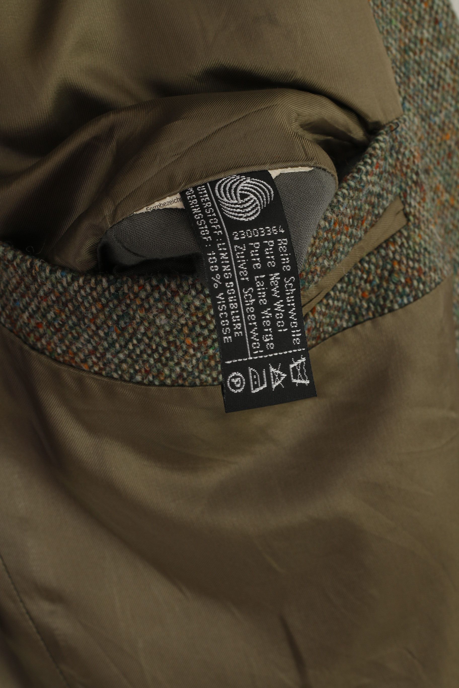 Vintage Vintage Men 42 Blazer Green Tweed 100% Wool 1690 Size 42R - 5 Thumbnail