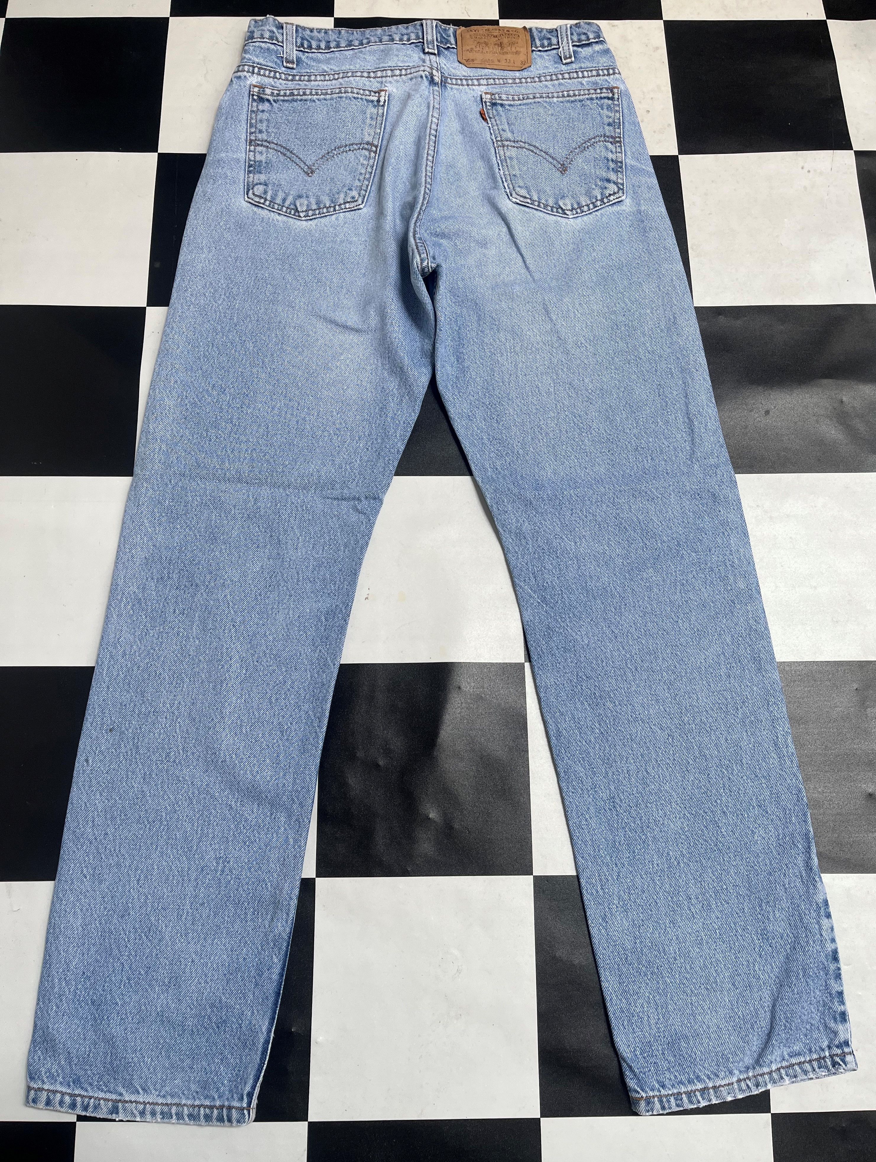 Levi's Vintage Levis 505 Relaxed Fit Straight Leg Jeans L8 Size US 32 / EU 48 - 2 Thumbnail