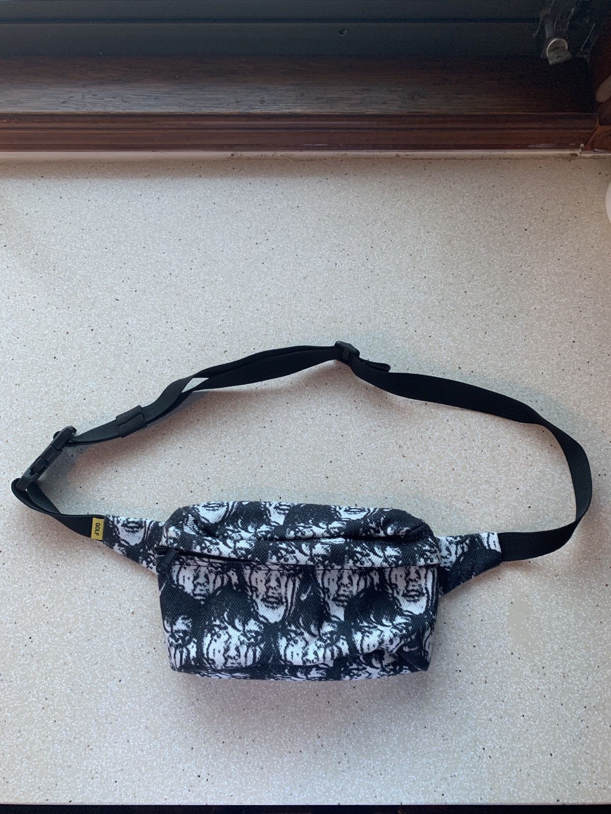 image of Golf Wang Golf - Punk Face Fanny Pack in Black Punk Face, Men's