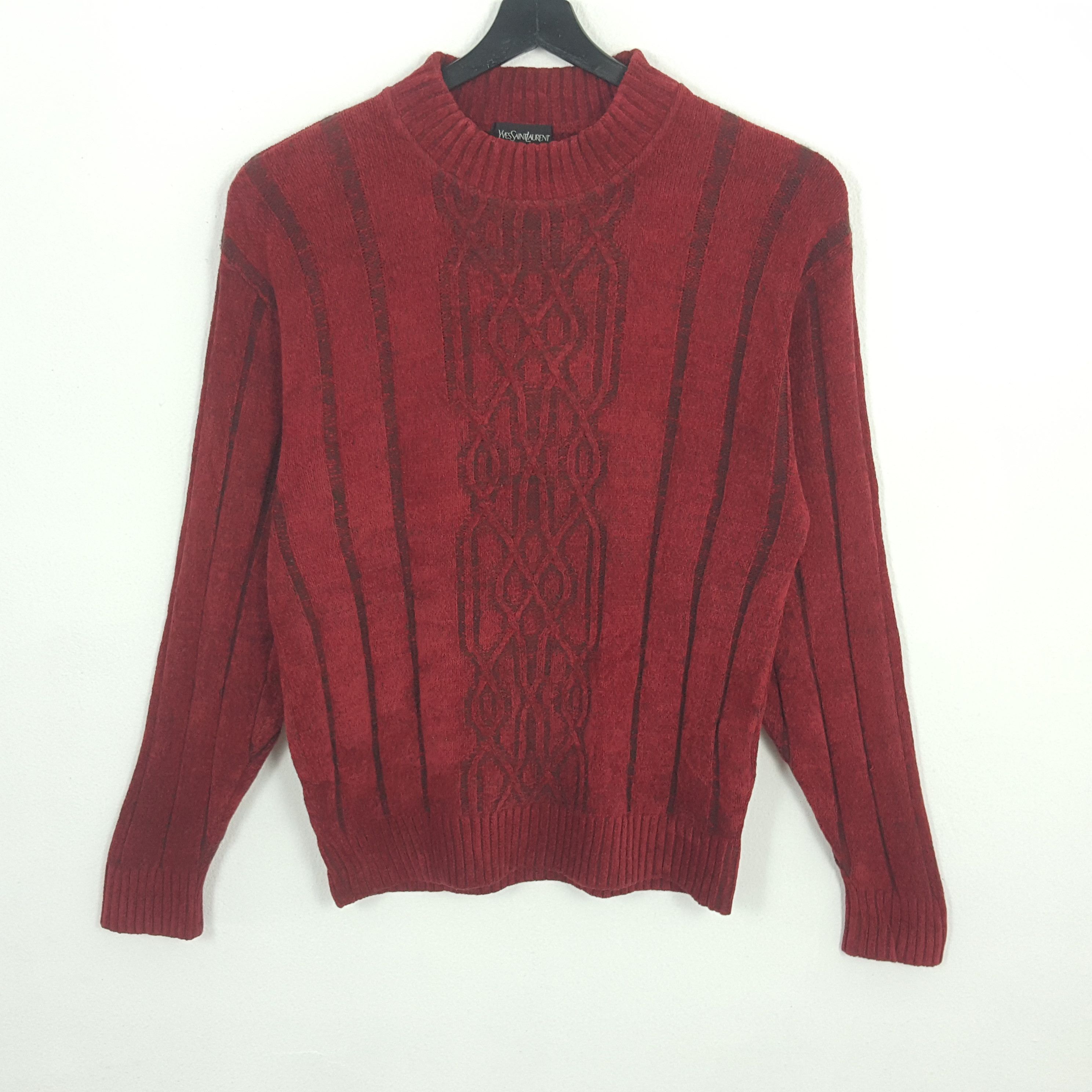 Vintage × Yves Saint Laurent YVES SAINT LAURENT Fashion Style Knitwear Sweater dp1 Size L / US 10 / IT 46 - 1 Thumbnail