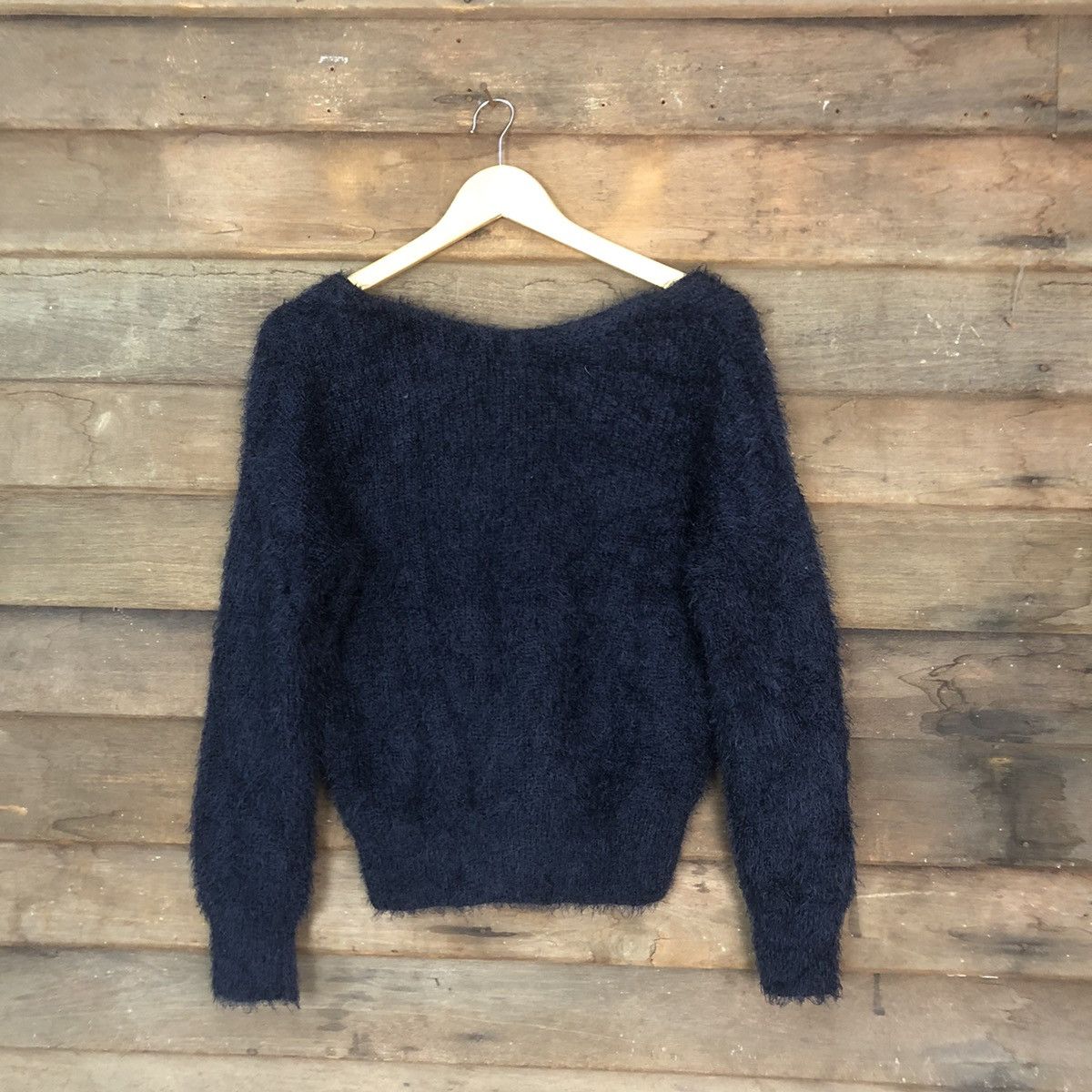 Aran Isles Knitwear × Homespun Knitwear × Japanese Brand Emsexcite Dark Blue Cardigan Knitwear #784 Size M / US 6-8 / IT 42-44 - 9 Thumbnail