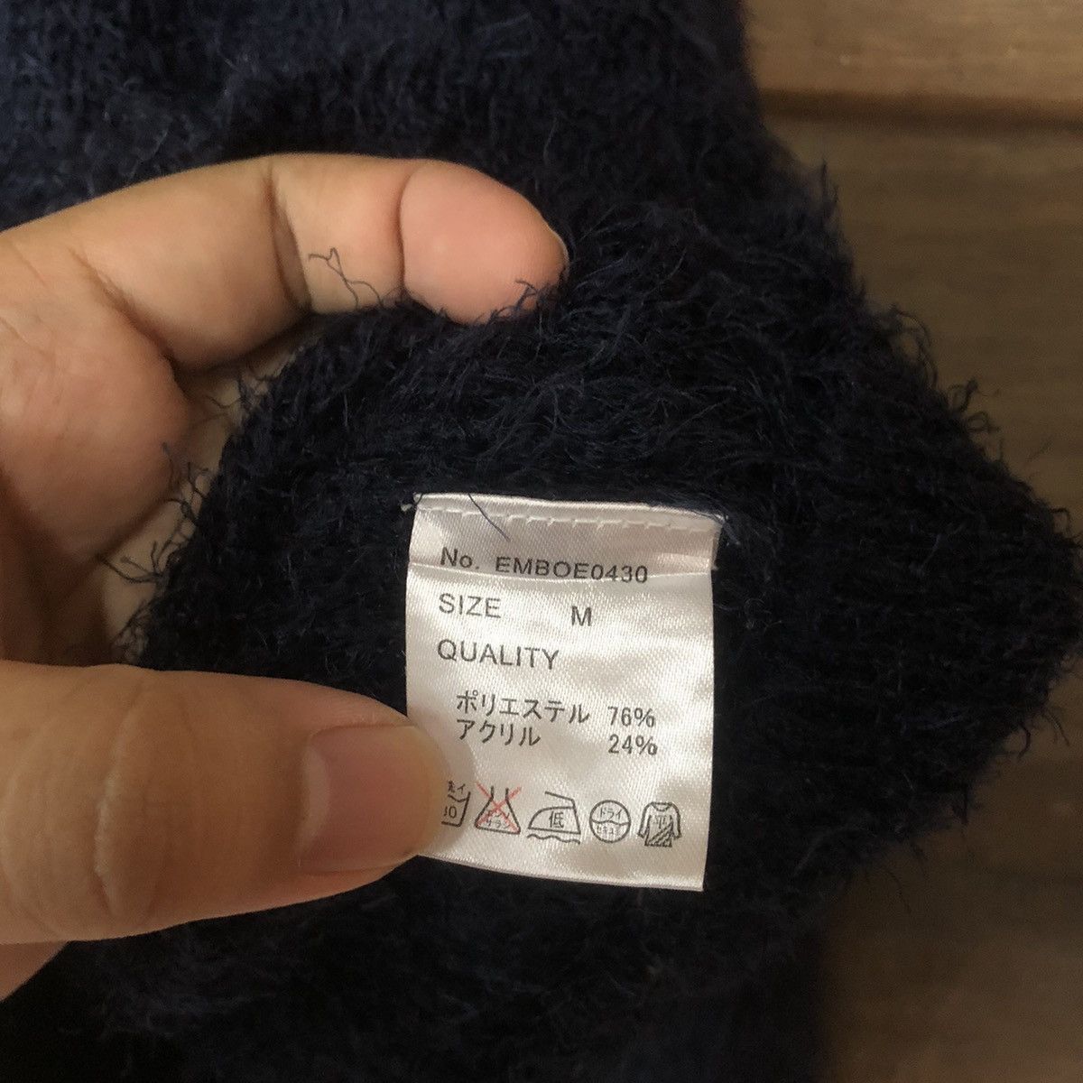 Aran Isles Knitwear × Homespun Knitwear × Japanese Brand Emsexcite Dark Blue Cardigan Knitwear #784 Size M / US 6-8 / IT 42-44 - 8 Thumbnail