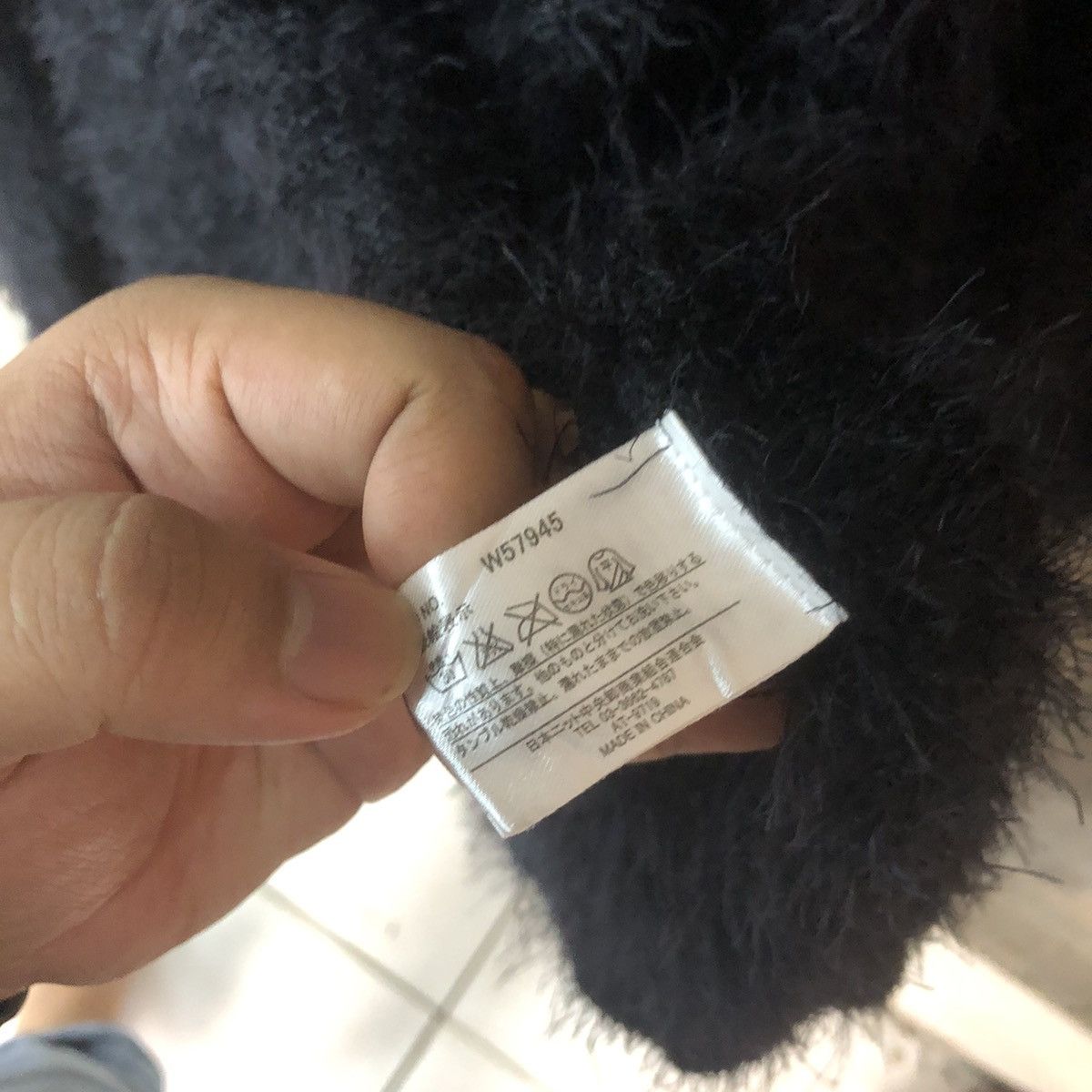 Aran Isles Knitwear × Homespun Knitwear × Japanese Brand Khalita Black Long Mohair Knitwear #786 Size L / US 10 / IT 46 - 7 Thumbnail
