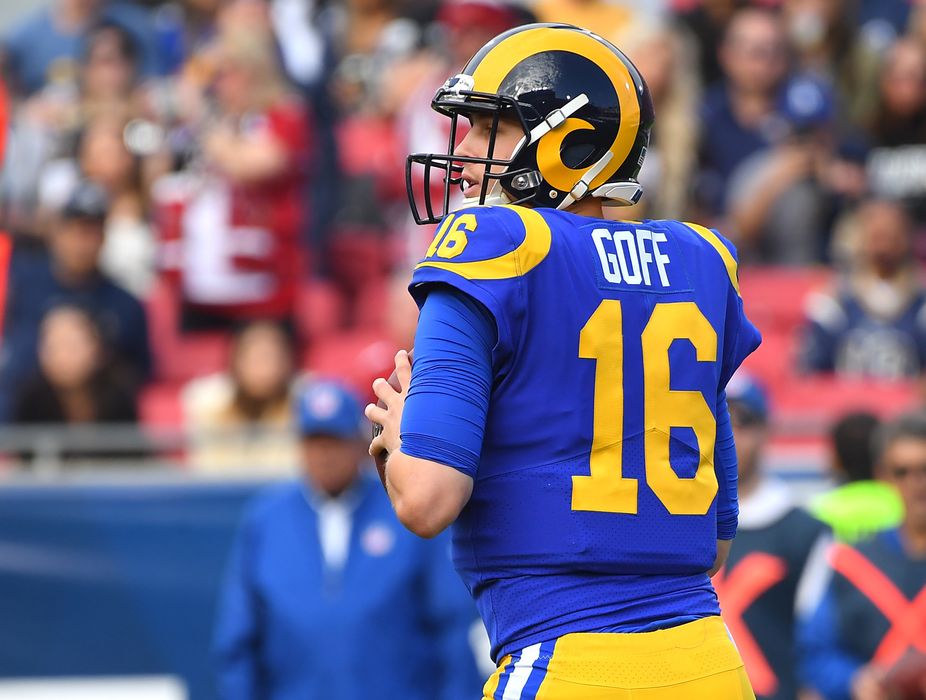 Nike, Shirts, Jared Goff Rams Jersey