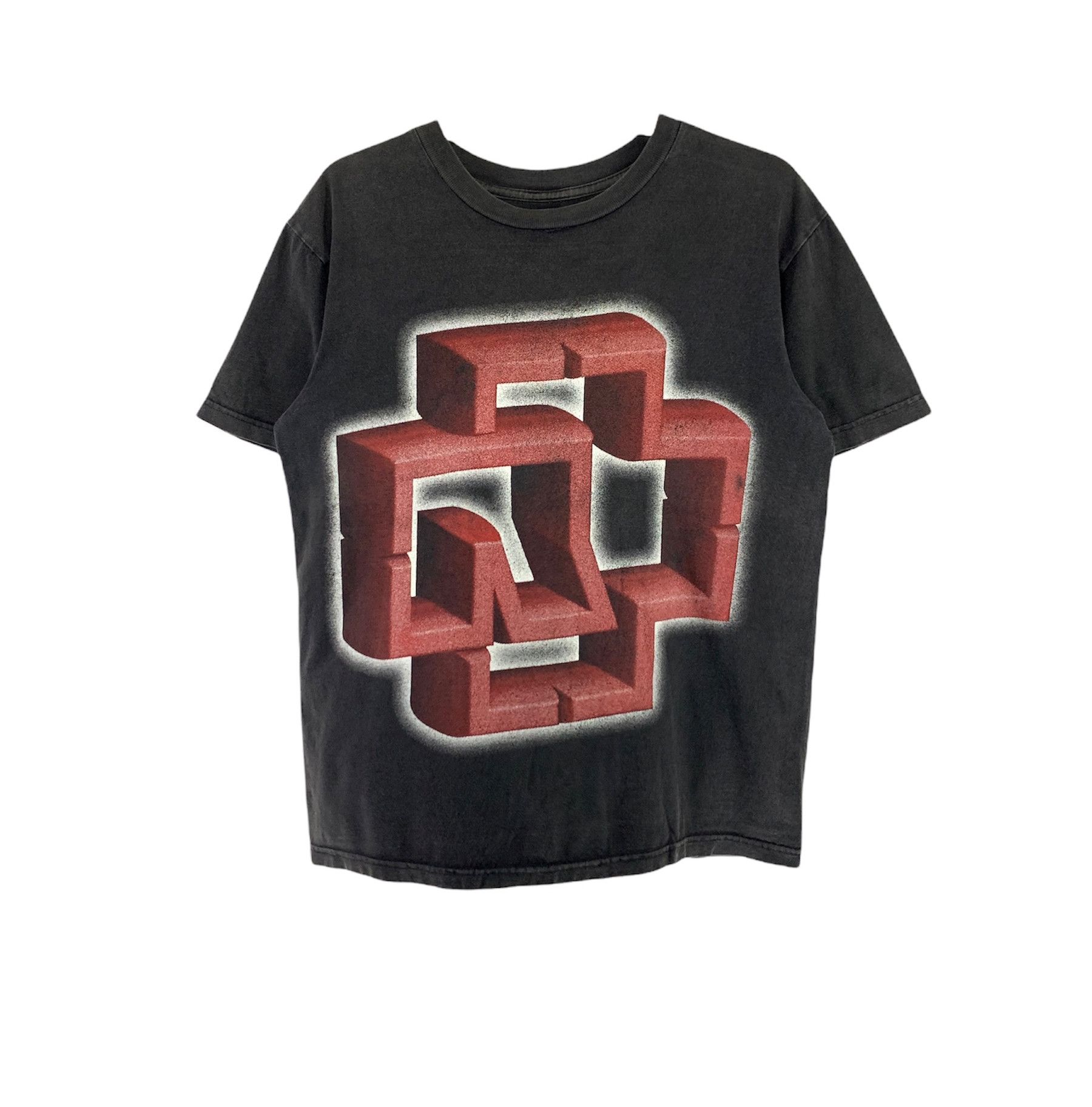 Rammstein band logo metal concert tour vintage tshirt