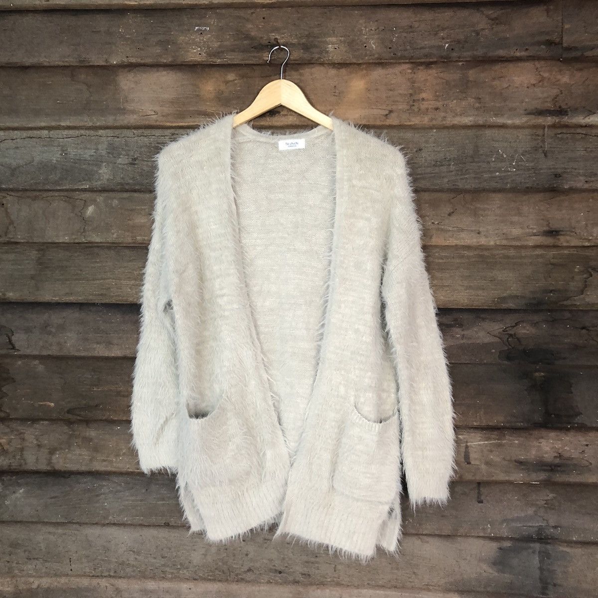 Homespun Knitwear × Japanese Brand Oversized Gray Shag Shaggy Mohair Cardigan #791 Size M / US 6-8 / IT 42-44 - 1 Thumbnail
