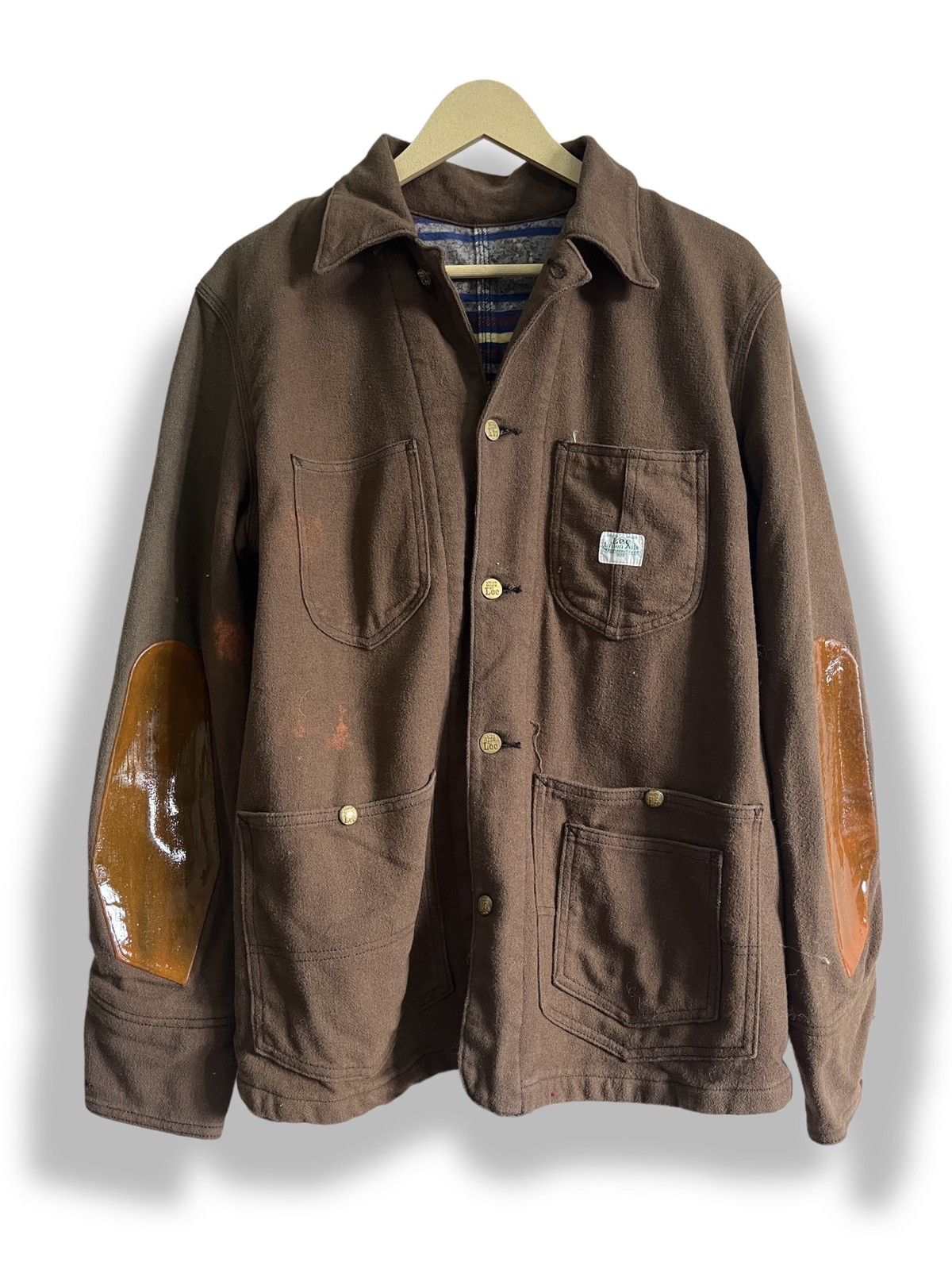 Lee × Vintage Vintage 70s Rare Lee Wool Blanket Kapital Denim Jacket Size US L / EU 52-54 / 3 - 1 Thumbnail