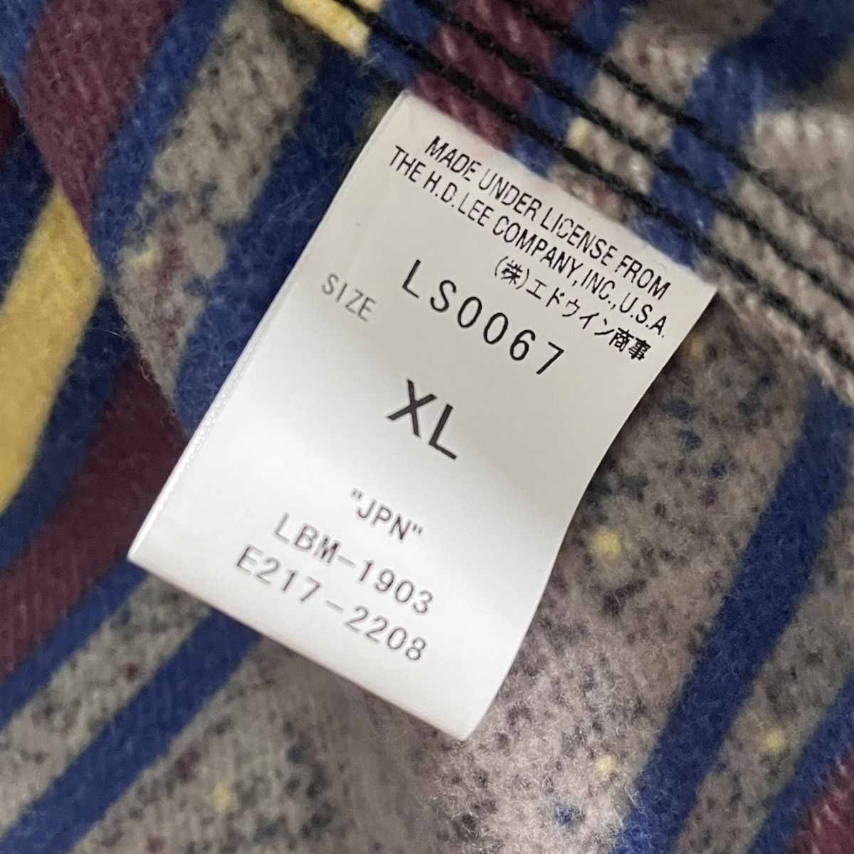 Lee × Vintage Vintage 70s Rare Lee Wool Blanket Kapital Denim Jacket Size US L / EU 52-54 / 3 - 5 Thumbnail