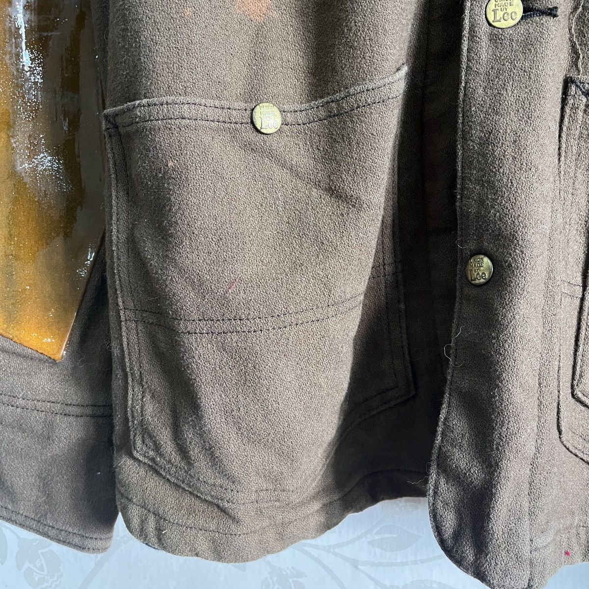 Lee × Vintage Vintage 70s Rare Lee Wool Blanket Kapital Denim Jacket Size US L / EU 52-54 / 3 - 12 Thumbnail