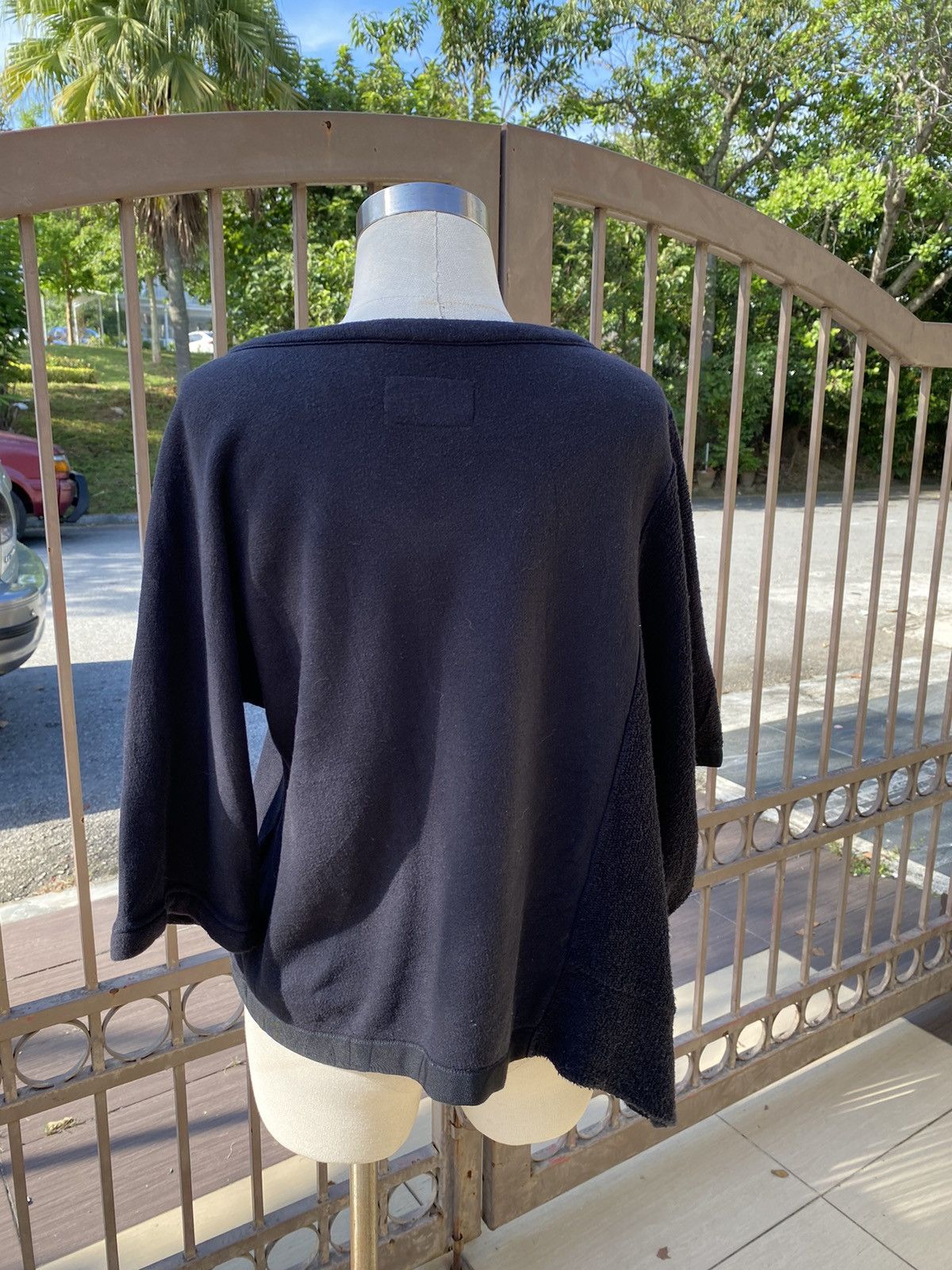 Designer black assymetrical top Size M / US 6-8 / IT 42-44 - 6 Thumbnail