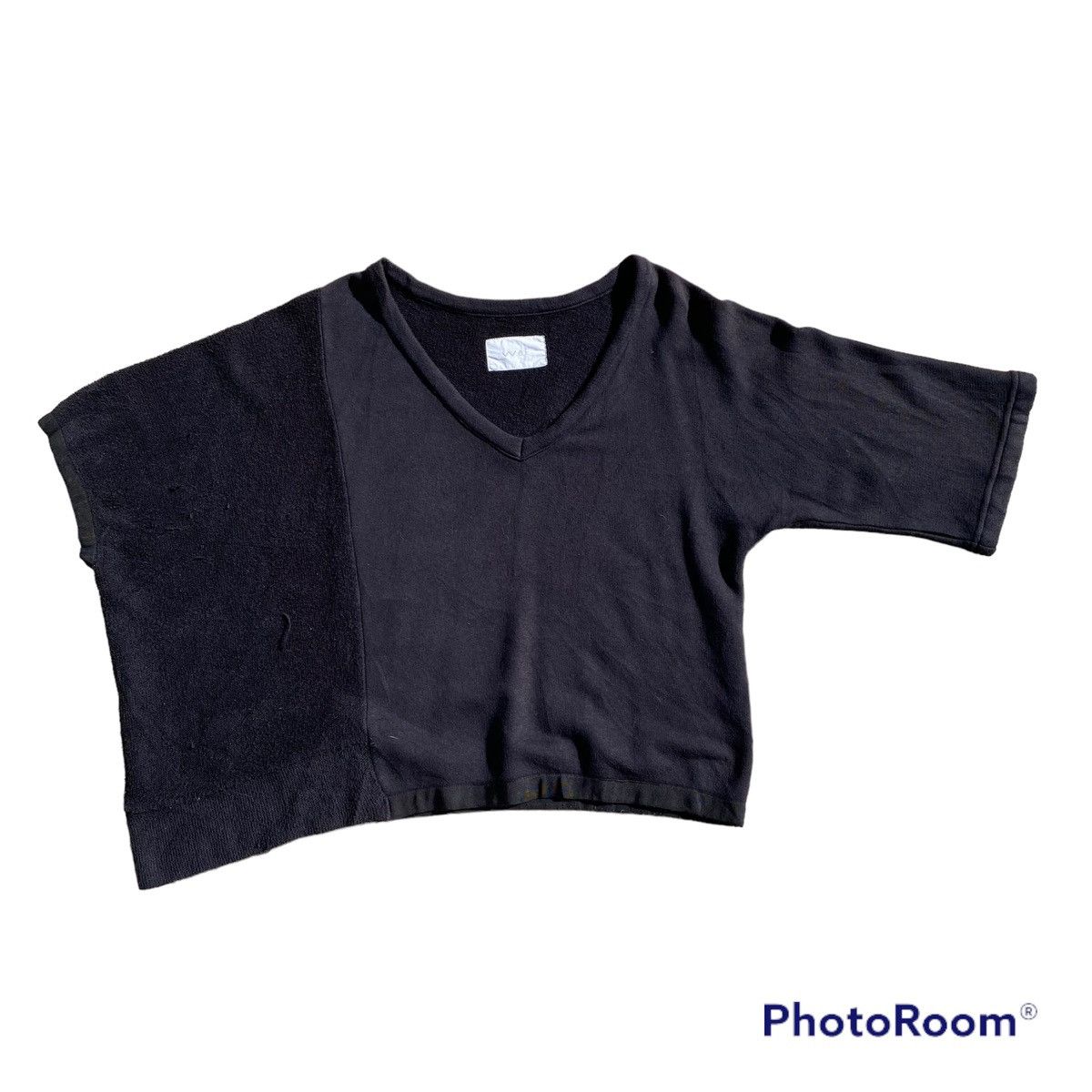 Designer black assymetrical top Size M / US 6-8 / IT 42-44 - 1 Thumbnail