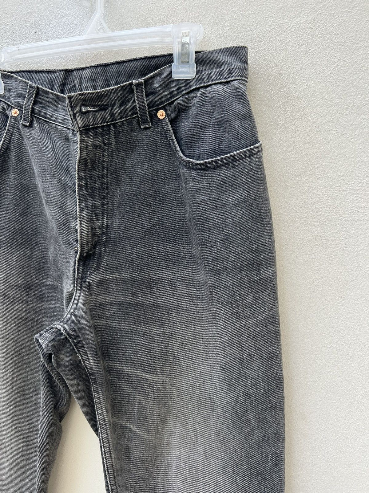 Levi's Faded Black VTG 1993 Levi’s 726 Orange Tab Denim Baggy Jeans Size US 31 - 8 Thumbnail