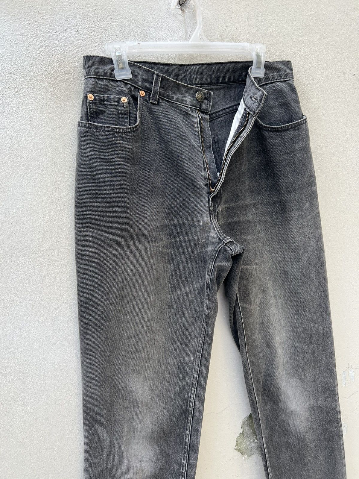 Levi's Faded Black VTG 1993 Levi’s 726 Orange Tab Denim Baggy Jeans Size US 31 - 4 Thumbnail