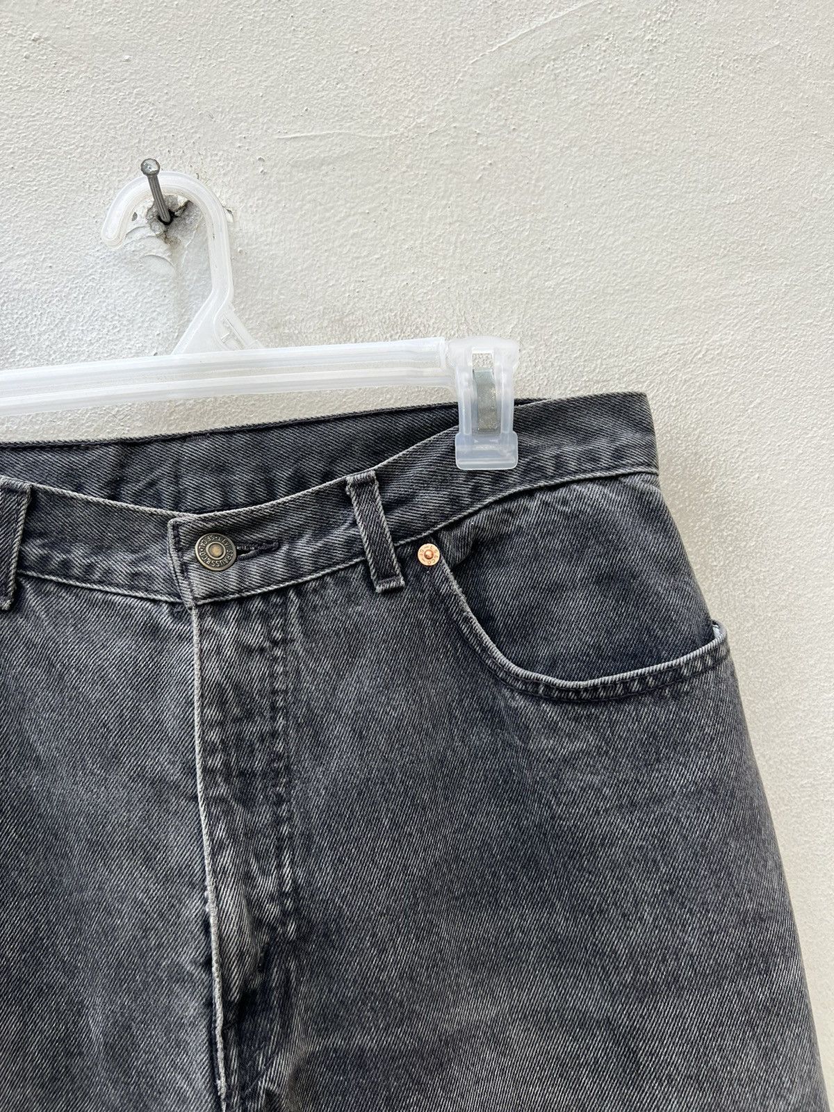 Levi's Faded Black VTG 1993 Levi’s 726 Orange Tab Denim Baggy Jeans Size US 31 - 3 Thumbnail