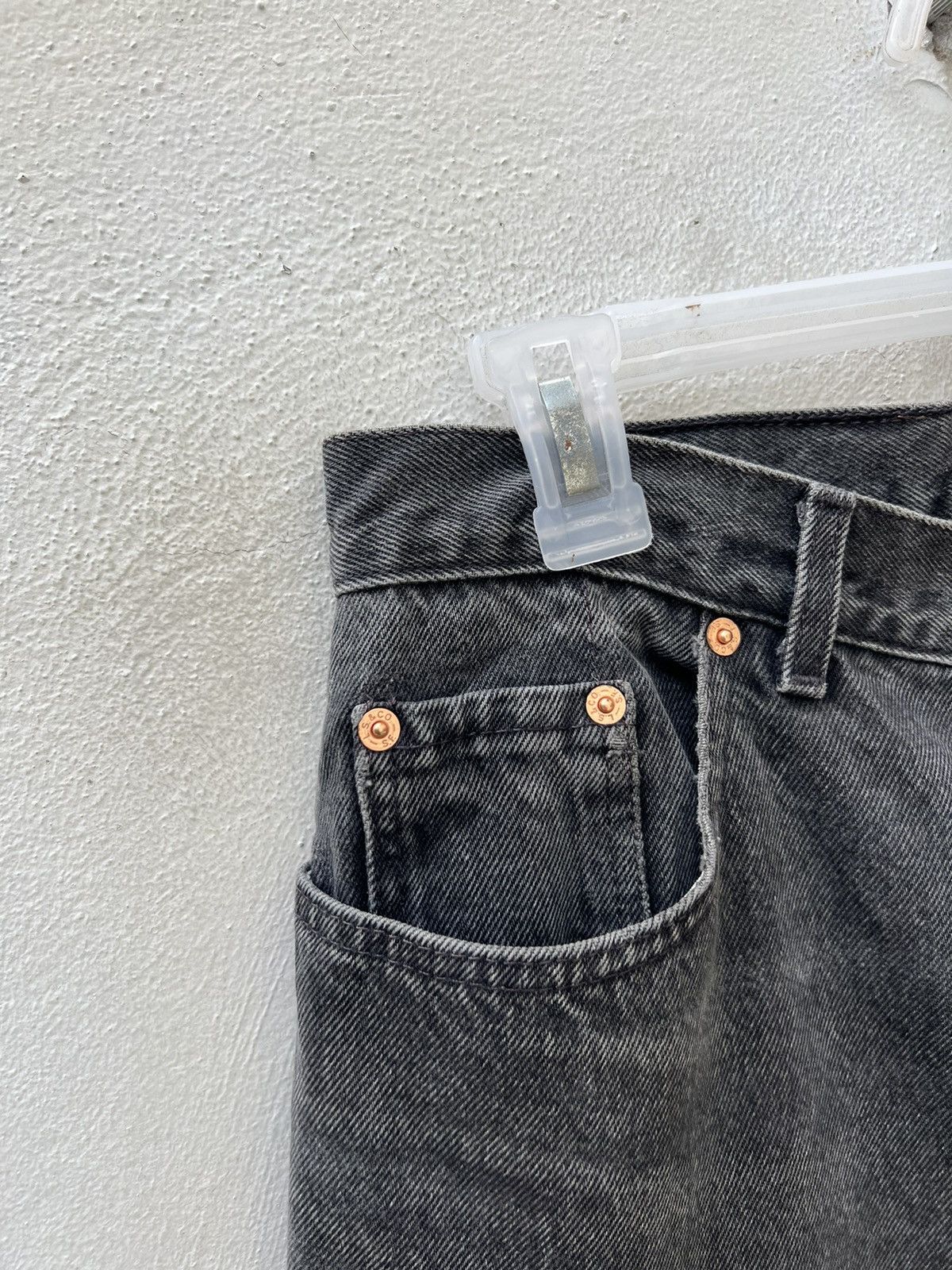 Levi's Faded Black VTG 1993 Levi’s 726 Orange Tab Denim Baggy Jeans Size US 31 - 5 Thumbnail