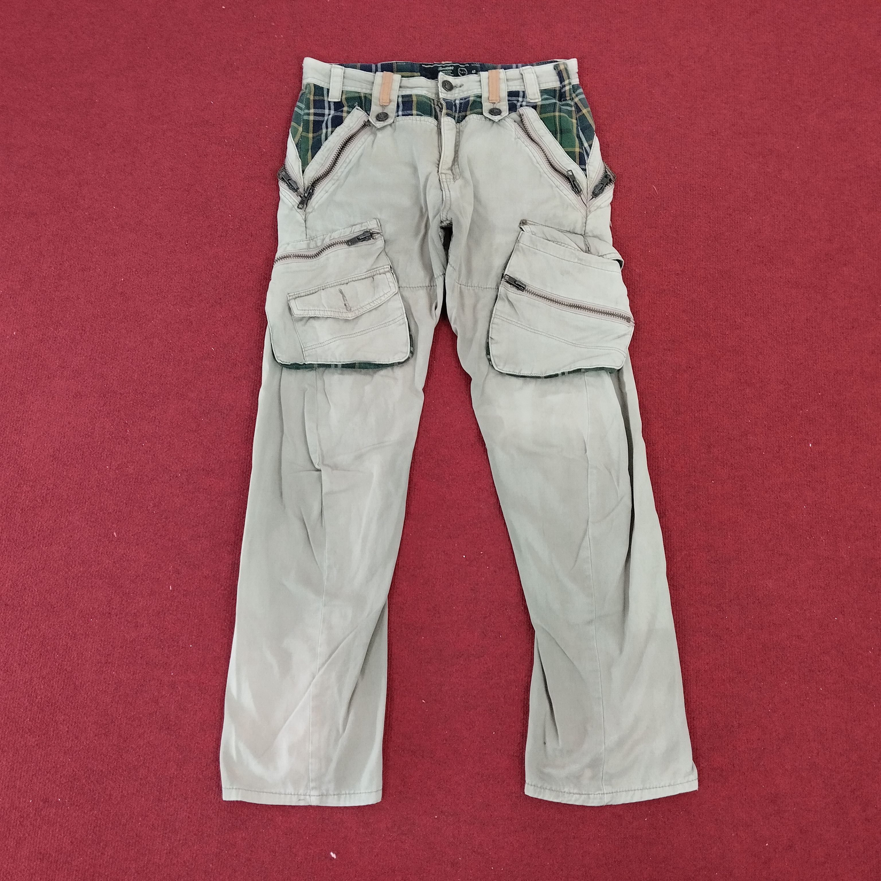 image of Military x Vintage Breath Mint Cargo Style Pants in Brown, Men's (Size 32)