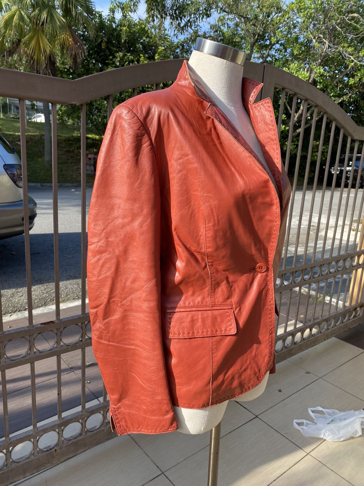 Balmain vintage leather jacket Size L / US 10 / IT 46 - 6 Thumbnail