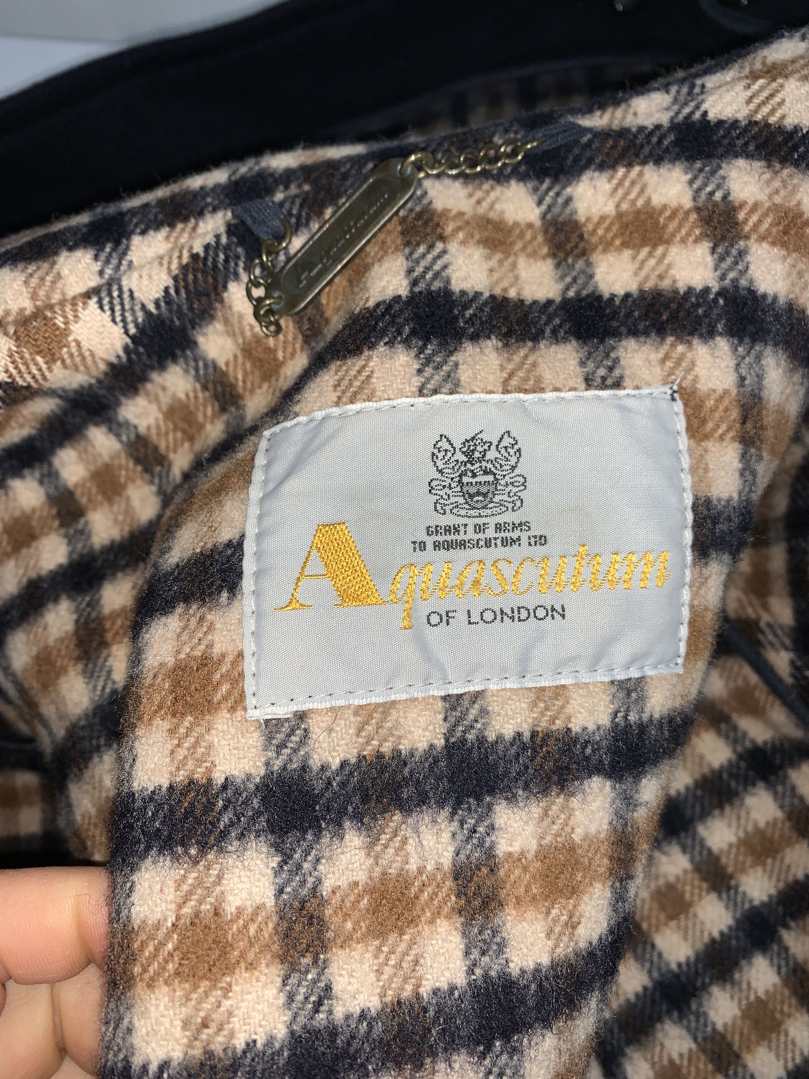 Aquascutum Aquascutum London Duffle Buckle Hooded Size 36 S M Charcoal Size US S / EU 44-46 / 1 - 5 Thumbnail