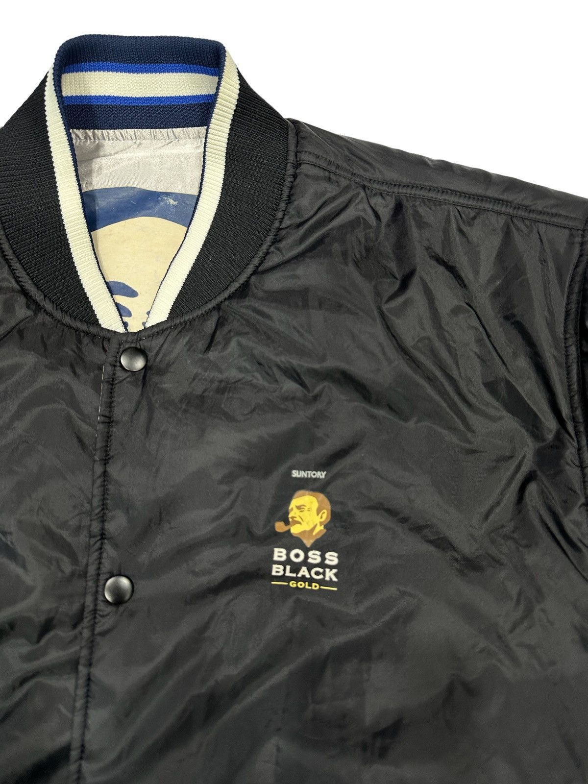 Hysteric Glamour × Japanese Brand 💥RARE💥 Vintage SUNTORY BOSS COFFEE Reversible Coach Jacket Size US L / EU 52-54 / 3 - 11 Thumbnail