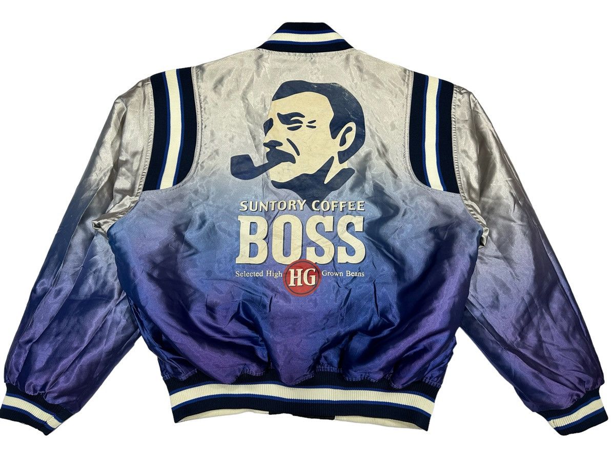 Hysteric Glamour × Japanese Brand 💥RARE💥 Vintage SUNTORY BOSS COFFEE Reversible Coach Jacket Size US L / EU 52-54 / 3 - 4 Thumbnail