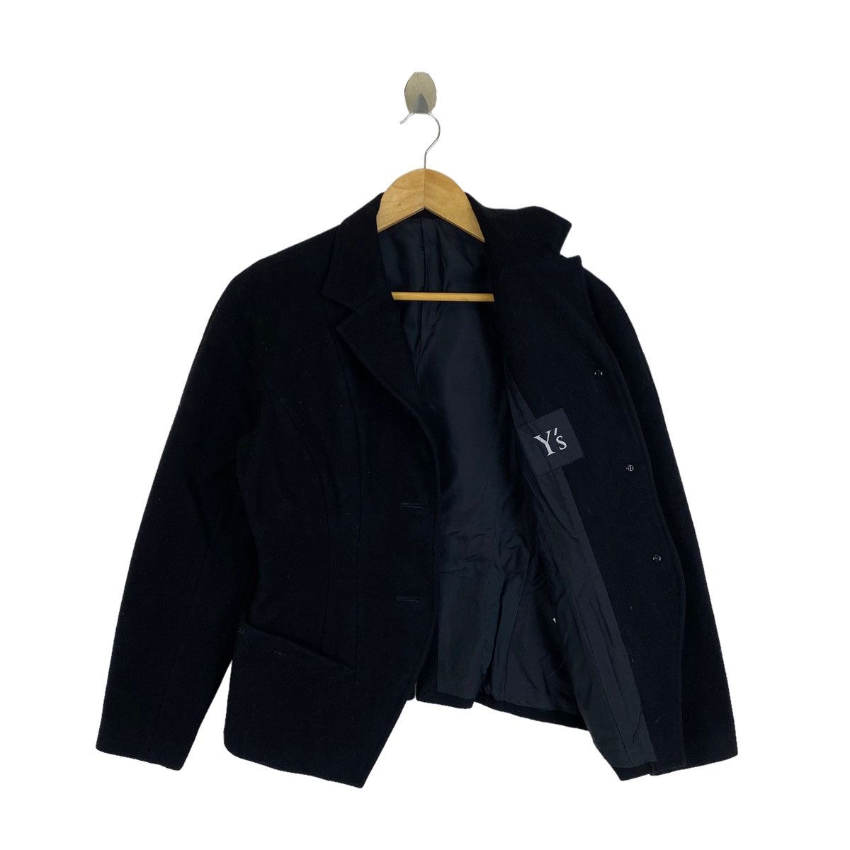 YOHJI YAMAMOTO Y’S Japanese Designer Wool Blazer Coat Jacket