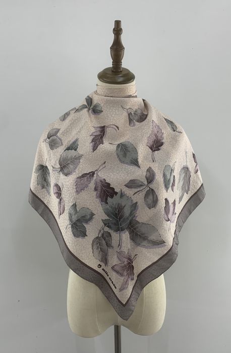 Vintage Christian Dior Silk Scarf, Women Shawl, Babushka, Wrapped