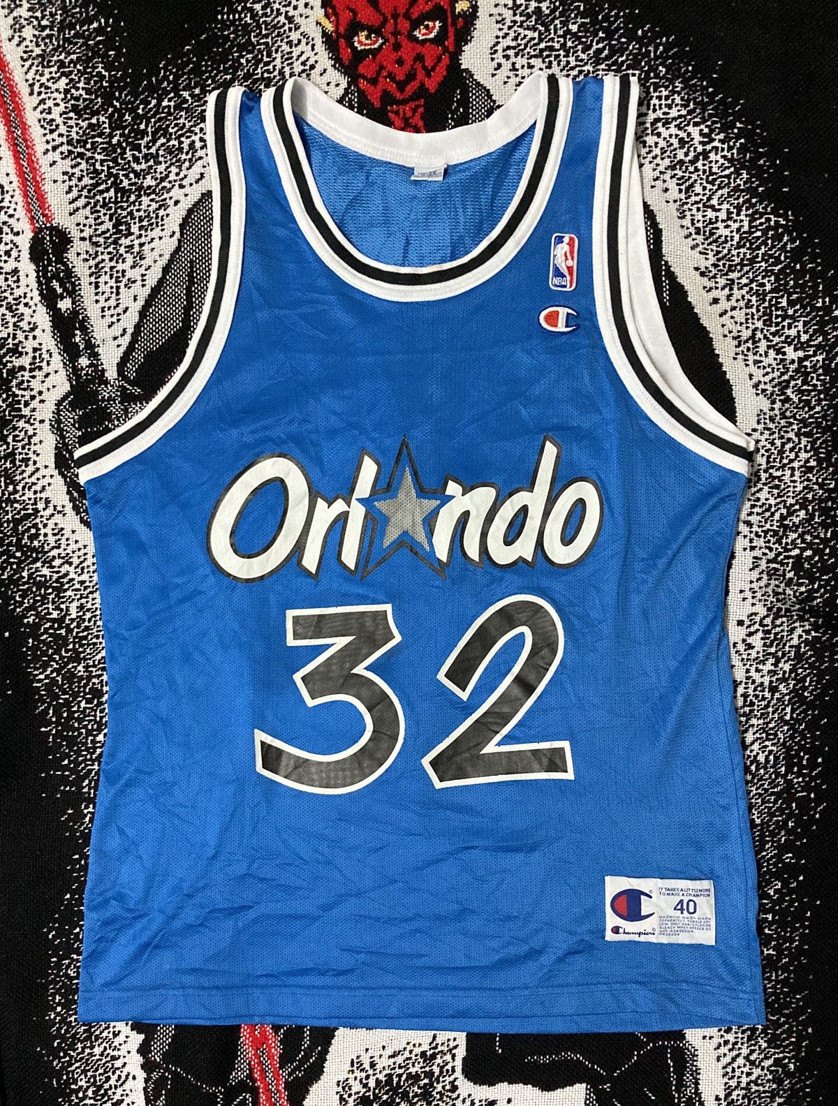 Vintage 90’s Orlando Magic Shaq O’Neal NBA Jersey Champion