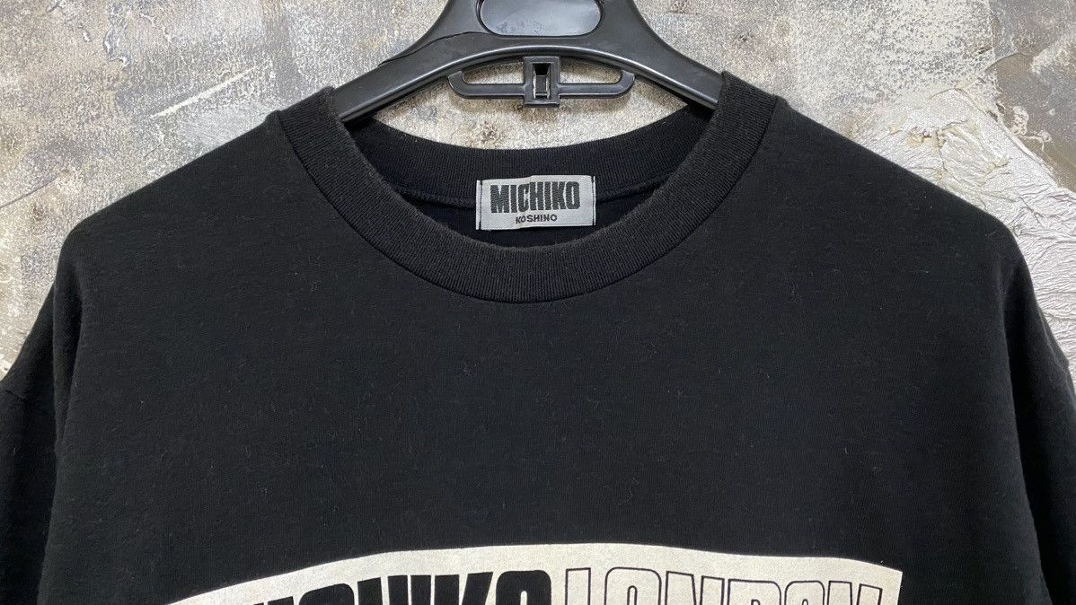 Vintage Michiko London Koshino T Shirt Blue Logo Japan | eBay