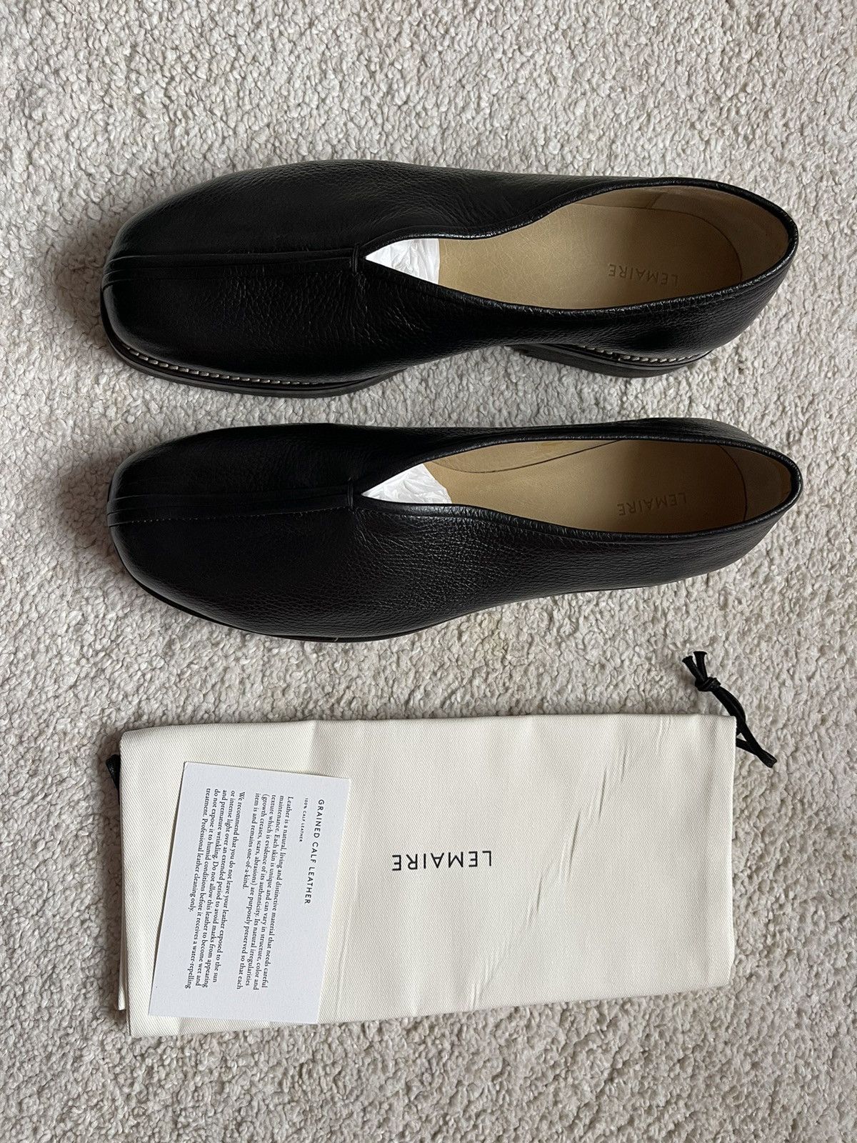 Lemaire Piped Slippers Black | Grailed Lemaire Piped Slippers Black | Grailed