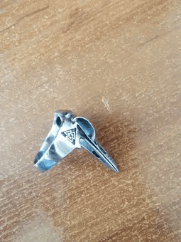 Jewelry Crow Skull Ring Size ONE SIZE - 5 Thumbnail