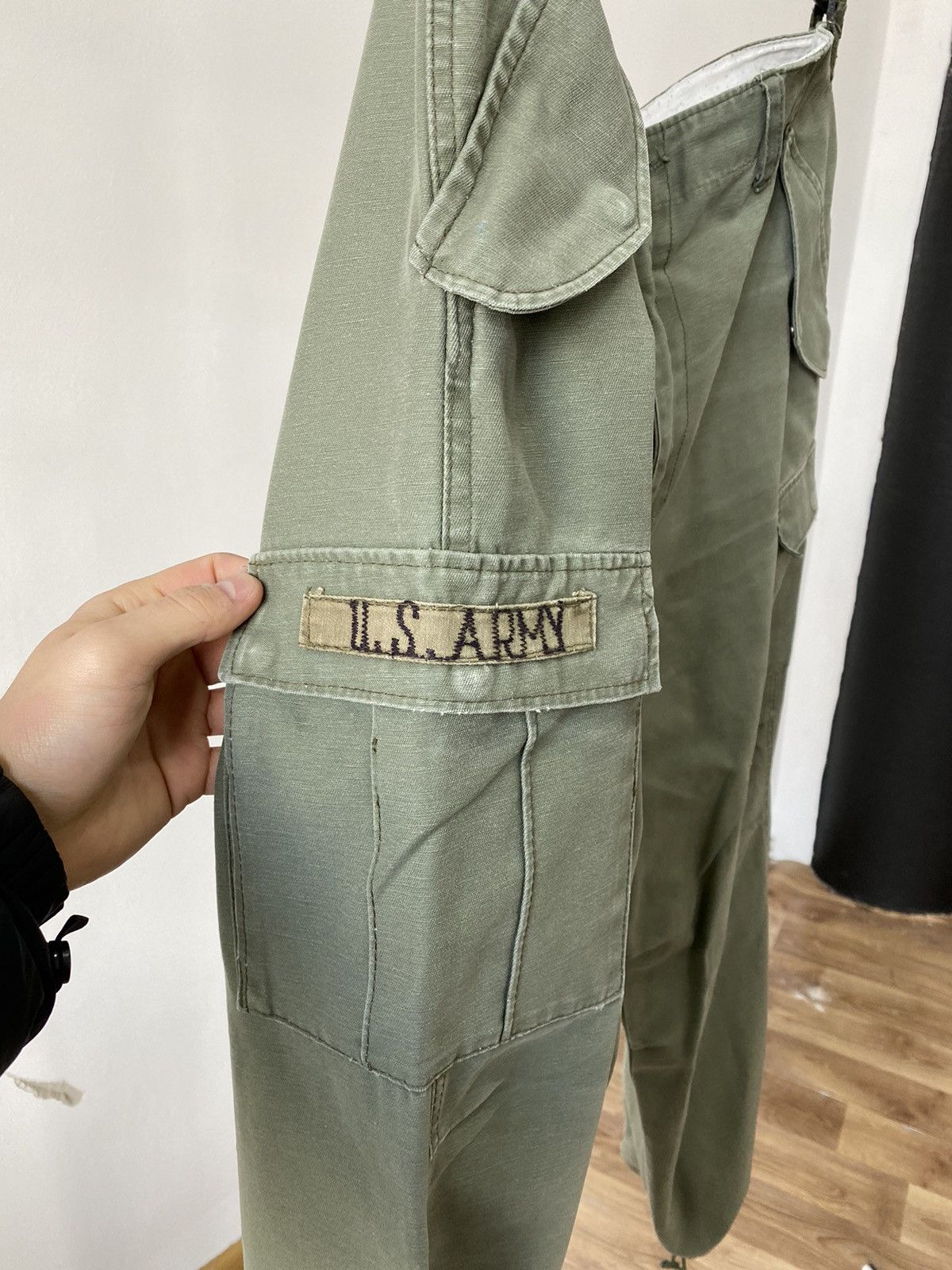 Vintage 🪖 US Army M65 Field Cargo Trousers Pants - 1970s Size US 32 / EU 48 - 7 Thumbnail