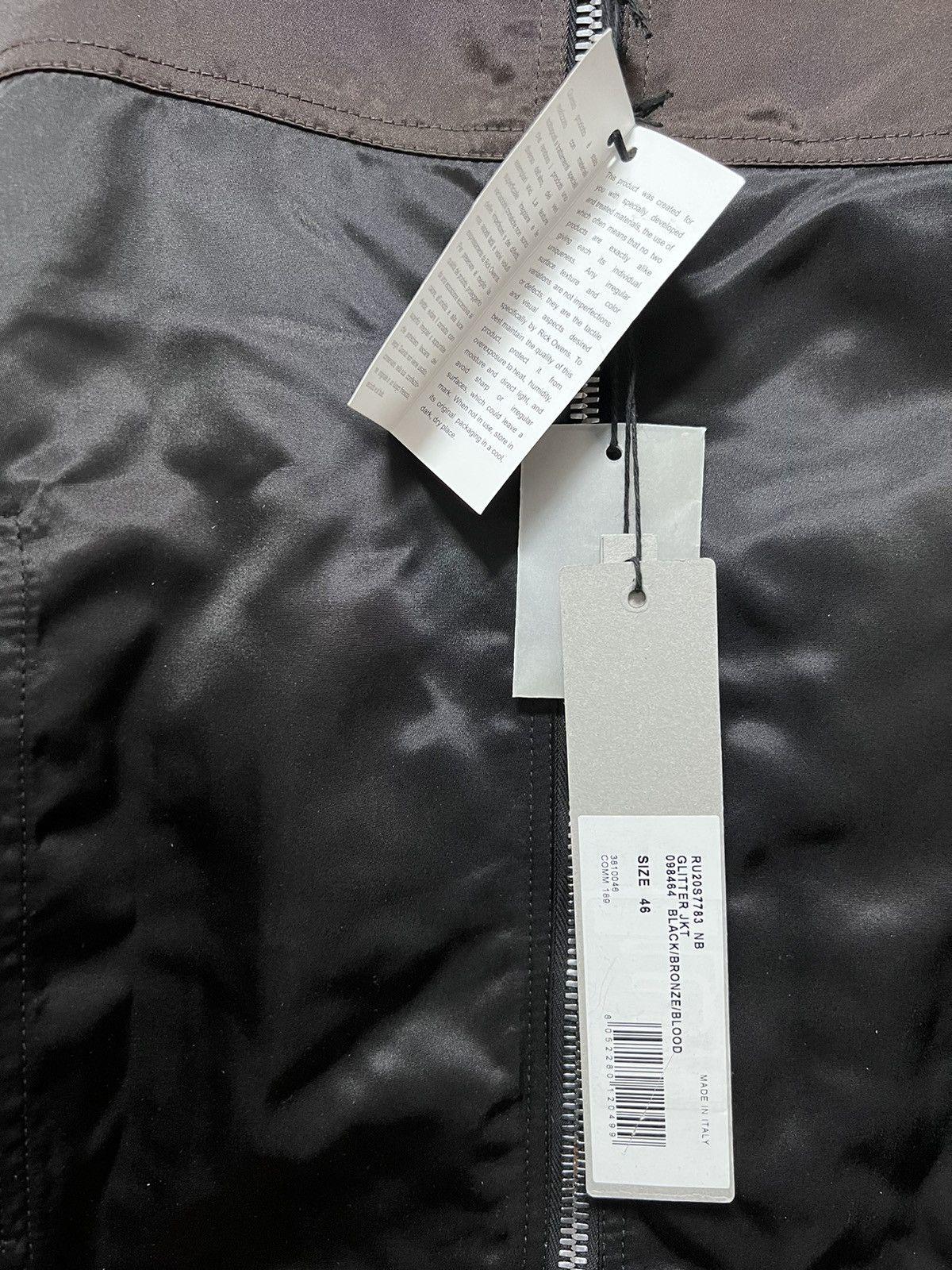Rick Owens Rick owens ss20 tecuatl glitter jkt sz46 Size US S / EU 44-46 / 1 - 4 Thumbnail