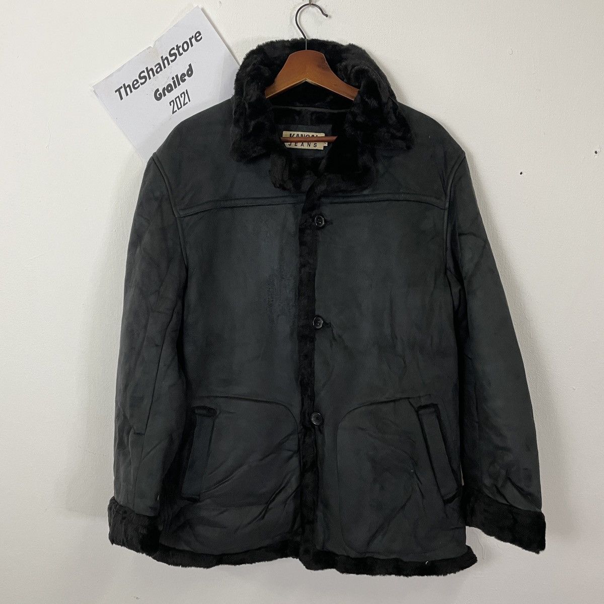 image of Vintage Kansai Jeans By Kansai Yamamoto Winter Jacket in Black, Men's (Size Medium)