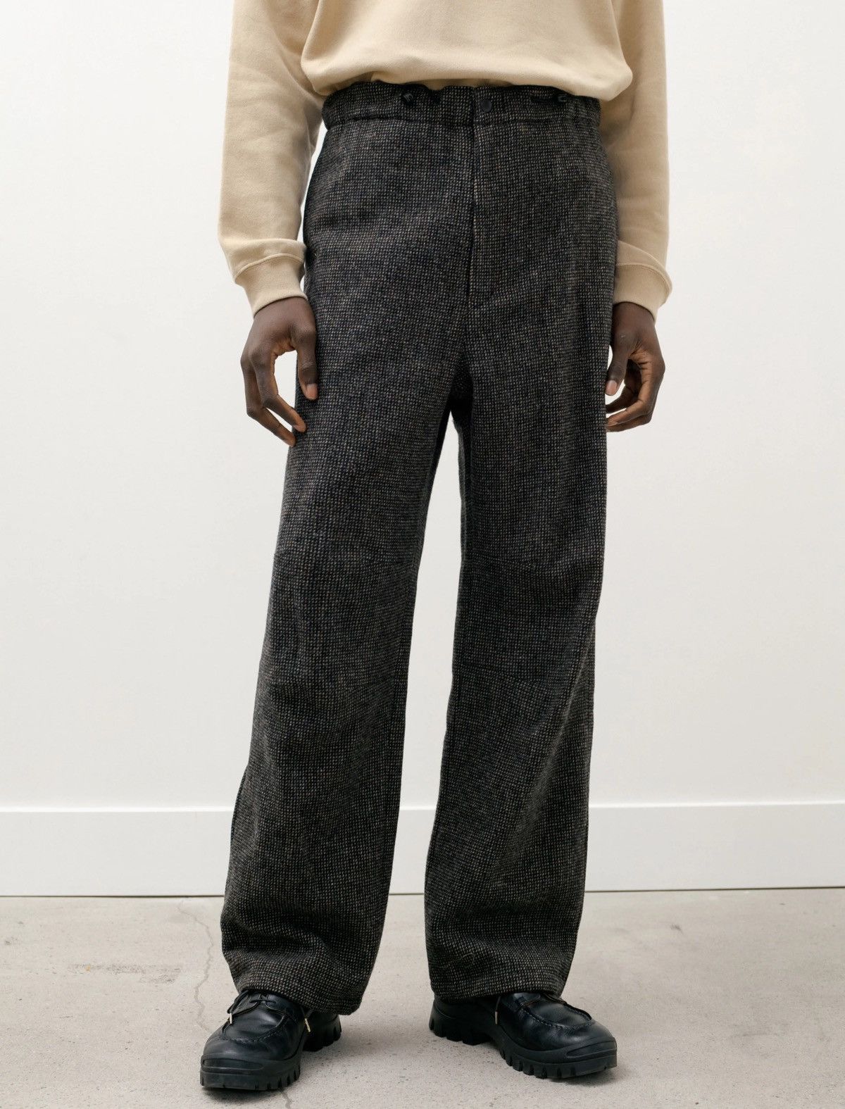 【AURALEE】WOOL HAIRLINE TWEED CARGO PANTS AURALEE】WOOL HAIRLINE TWEED CARGO PANTS