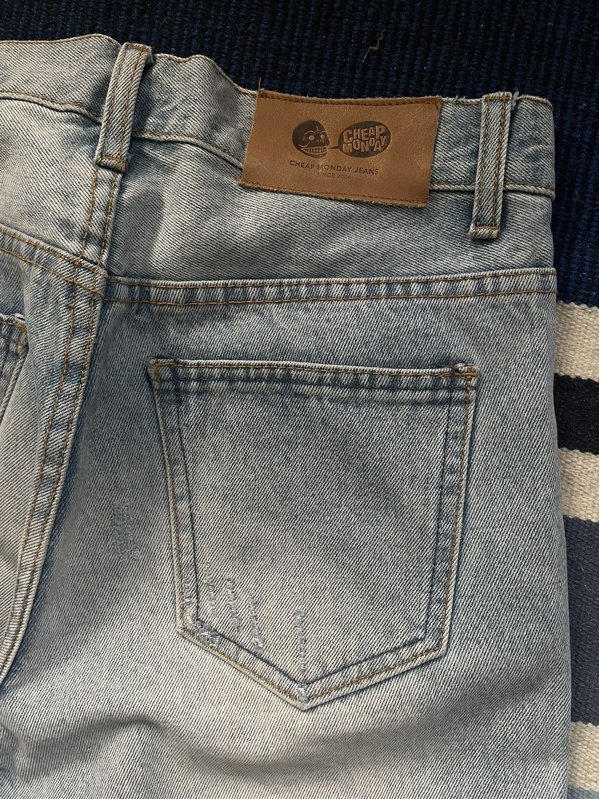 Cheap Monday Slim Stone Wash Blue Jeans Size US 30 / EU 46 - 5 Thumbnail