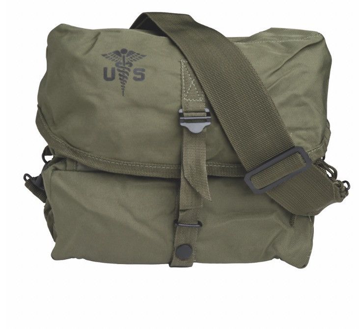 Military × Streetwear × Vintage Military Medkit Bag w/ Shoulder Strap ...