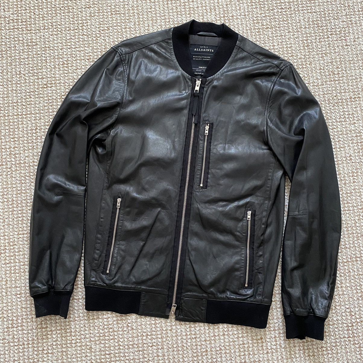 Allsaints Allsaints blenham Italian leather bomber jacket | Grailed